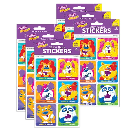 Trend I Lost A Tooth Tear & Share Stickers, 180PK T47401